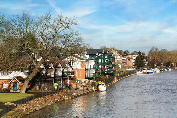 The view from Maidenhead bridge