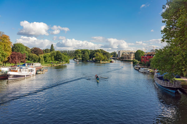 The river Thames in Caversham