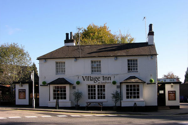 The Village Inn pub in Sandhurst
