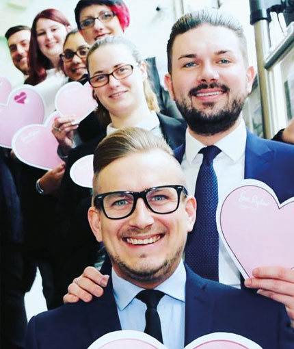 The Prospect team participating in the Wear it Pink campaign