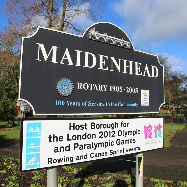 Maidenhead Sign