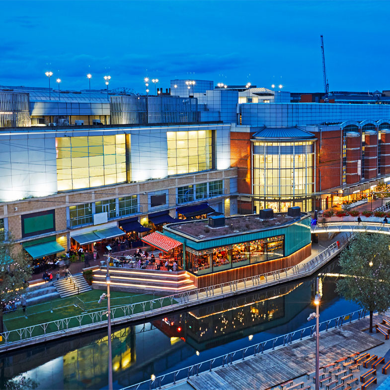 The Oracle shopping centre in Reading