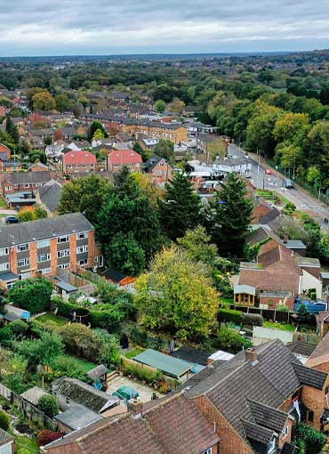 Aerial view of Sandhurst