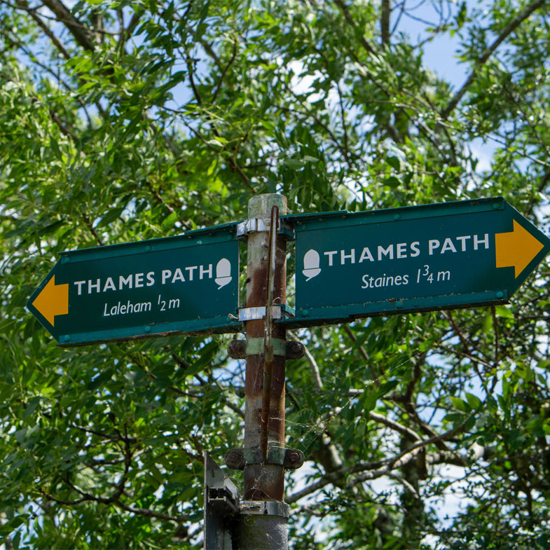Thames Path sign