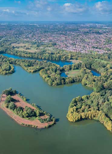 Aerial view of Winnersh