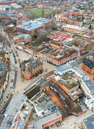 Aerial view of Wokingham